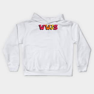 what would jesus say (wwjs) Kids Hoodie